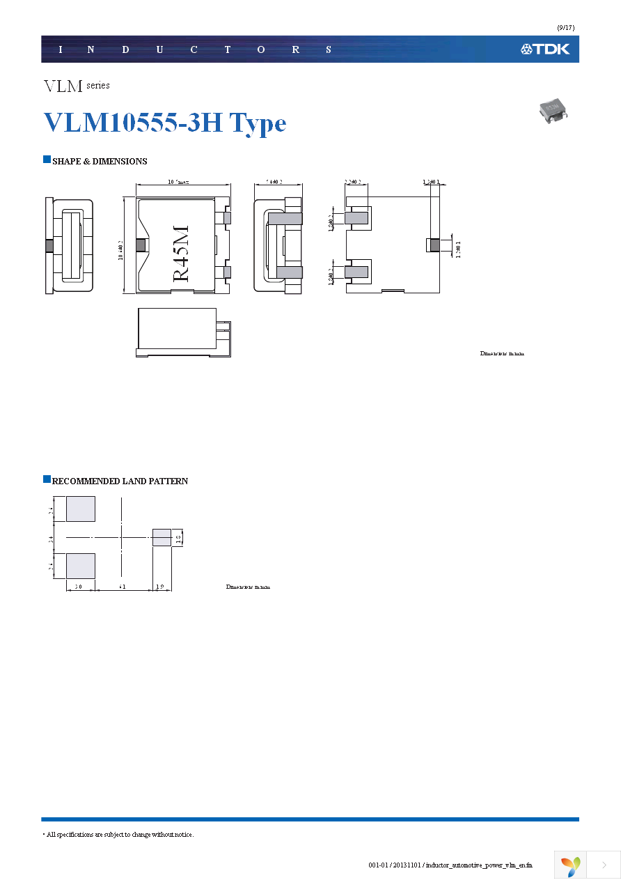 VLM10555T-1R8M8R8-2H Page 9