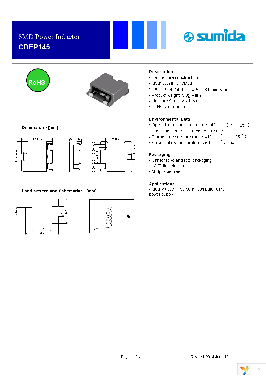 CDEP145NP-4R2MC-170 Page 1