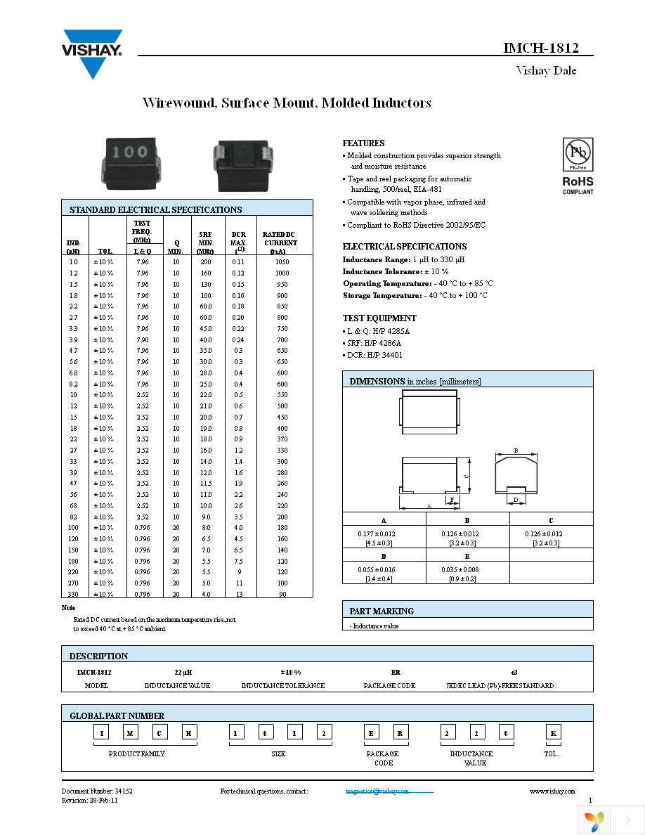 IMCH1812ER5R6K Page 1