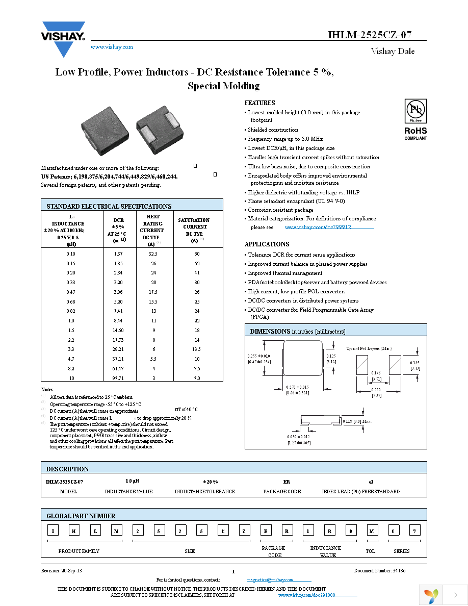 IHLM2525CZER100M07 Page 1