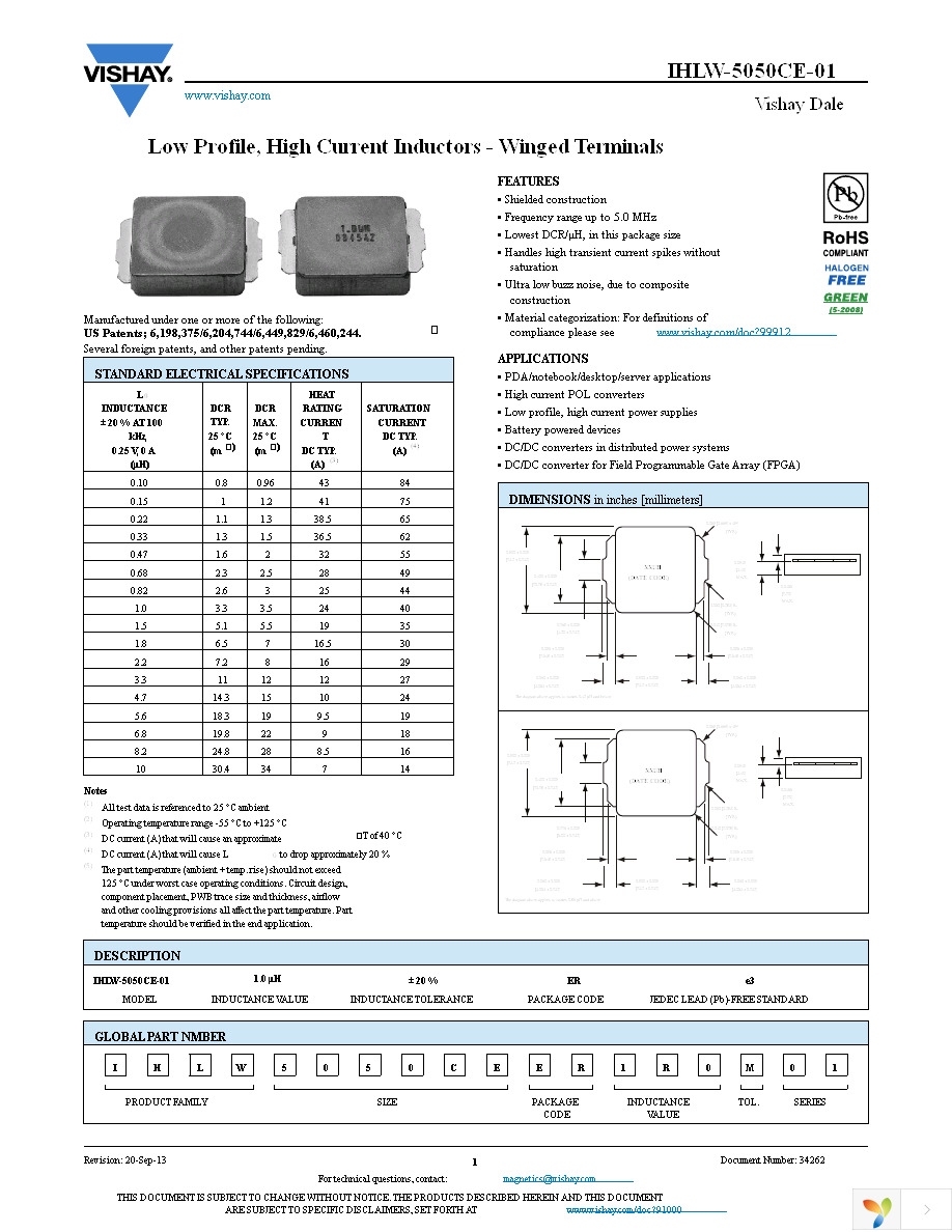 IHLW5050CEER2R2M01 Page 1