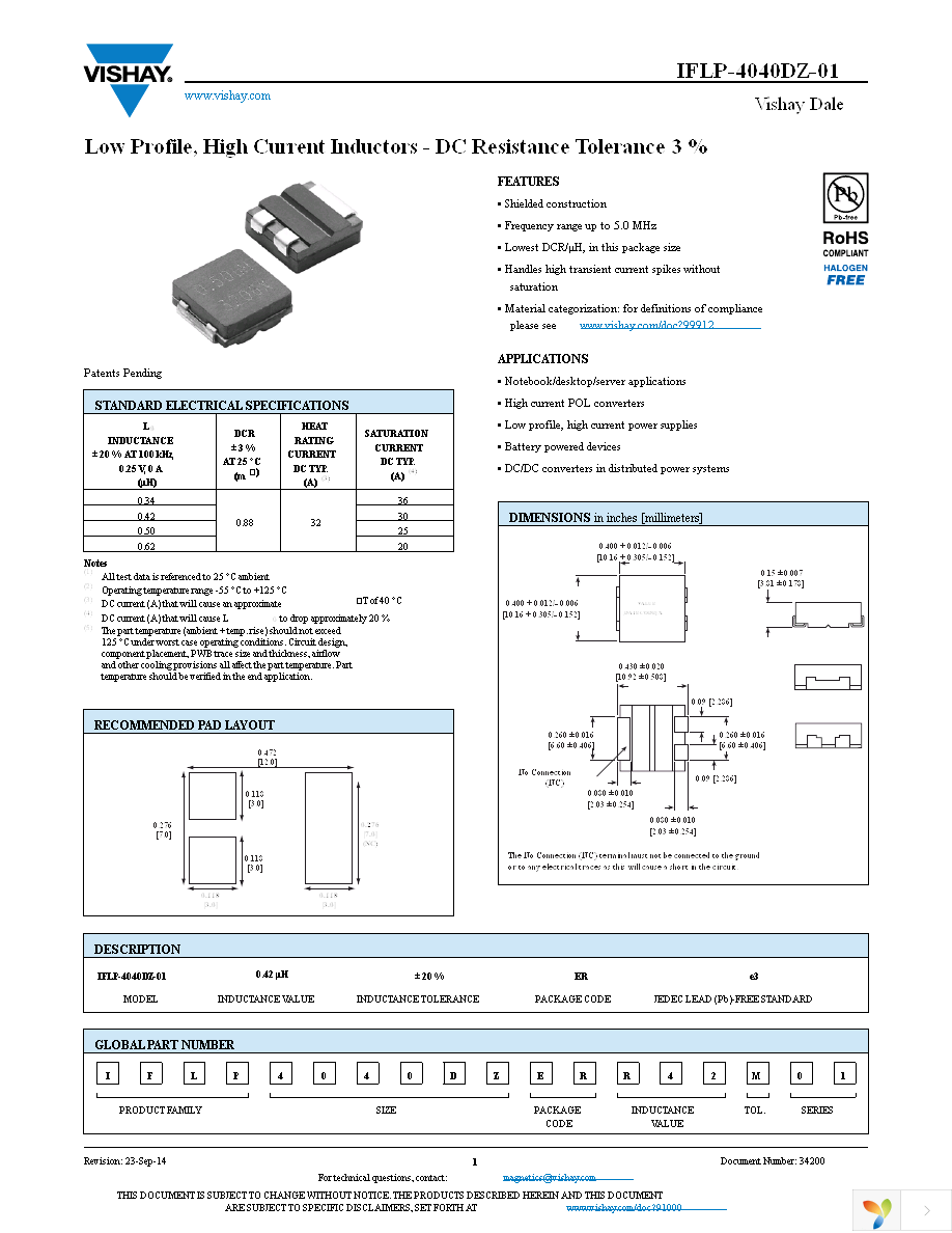 IFLP4040DZERR34M01 Page 1