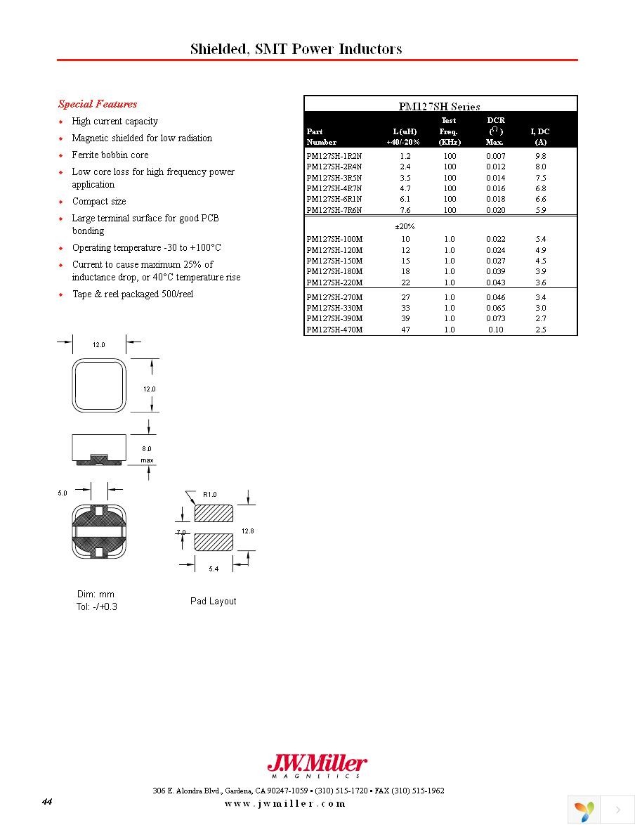 PM127SH-100M Page 1