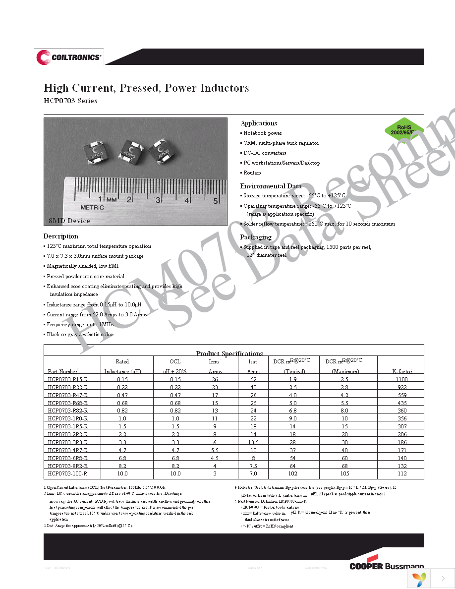 HCP0703-1R0-R Page 1