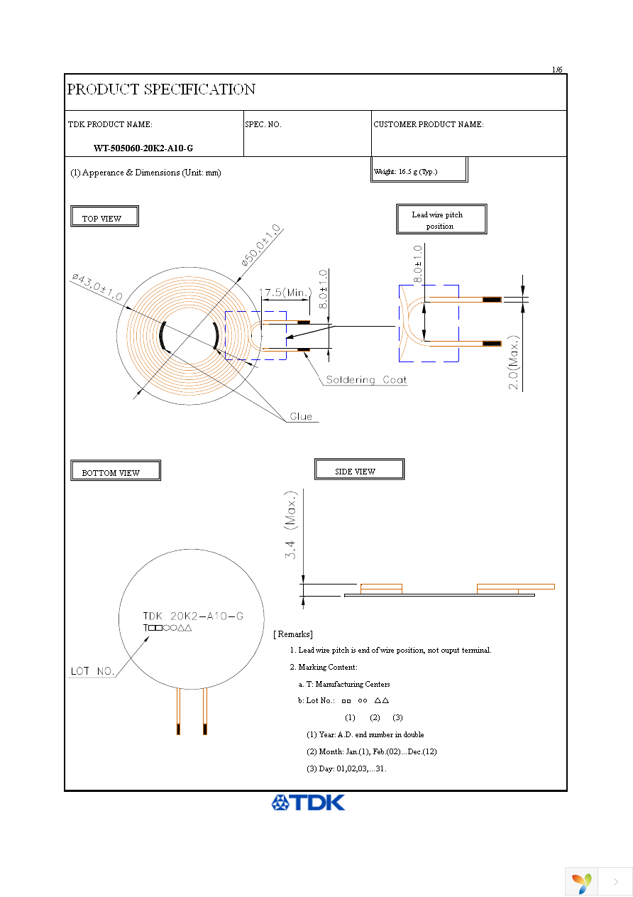 WT-505060-20K2-A10-G Page 3