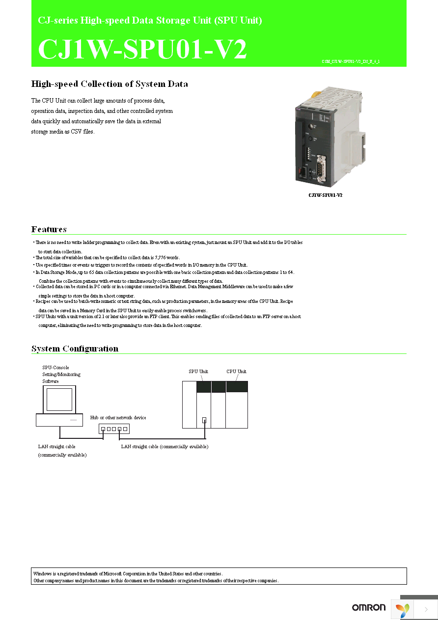 CJ1W-SPU01-V2-302 Page 1