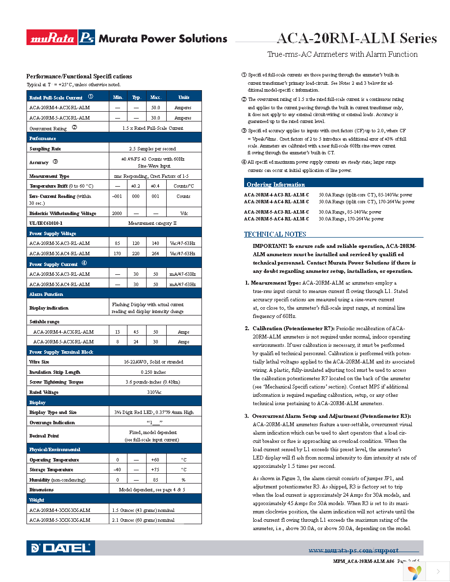 ACA-20RM-4-AC3-RL-ALM-C Page 2