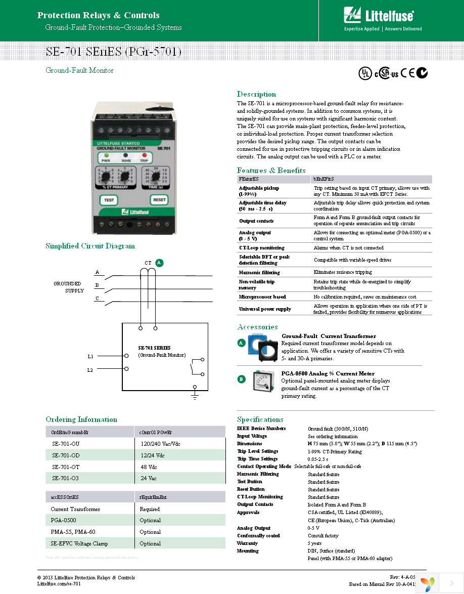 SE-701-0U Page 1