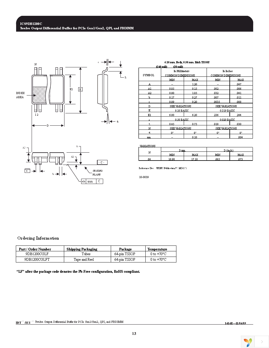 9DB1200CGLFT Page 13