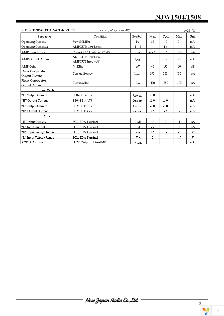 NJW1508V-TE1 Page 3