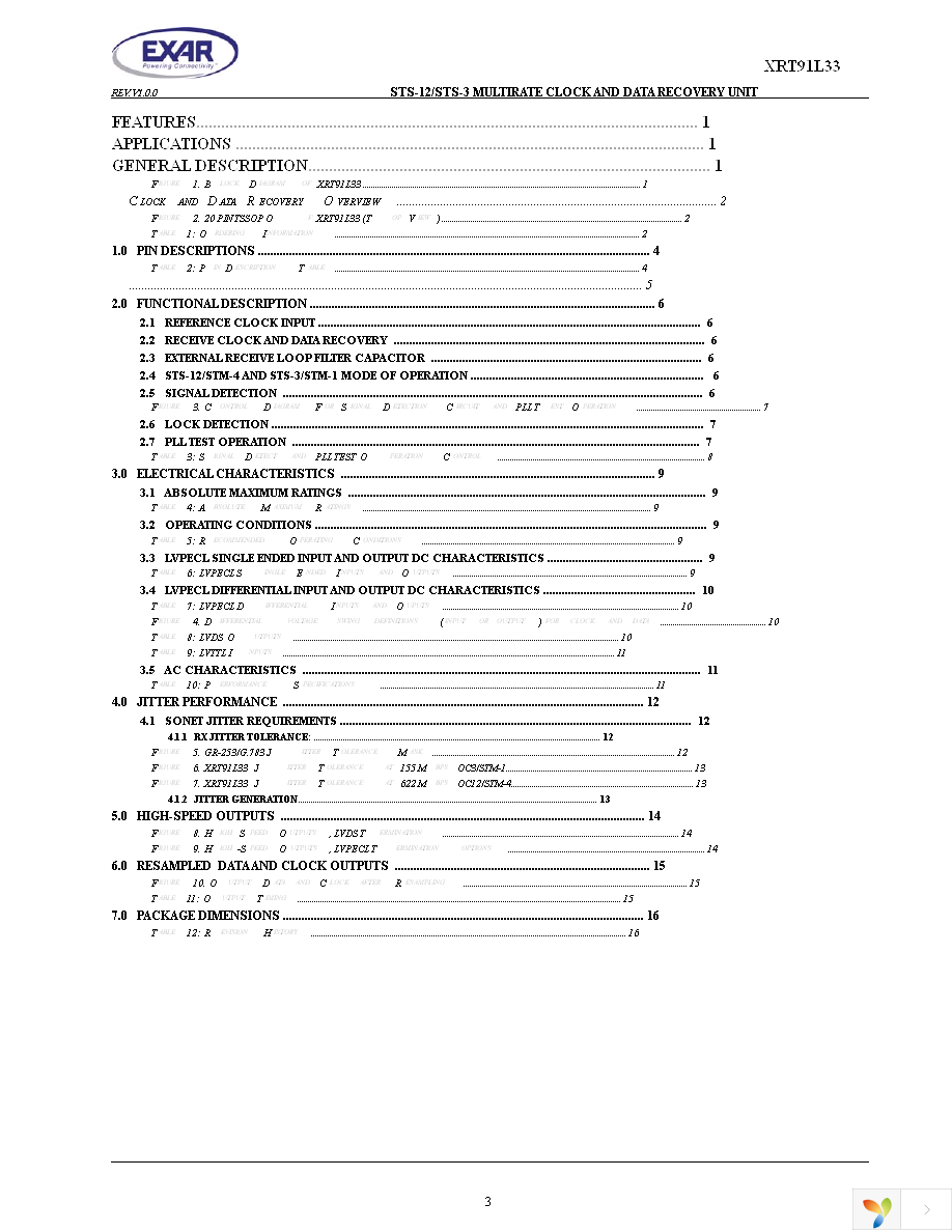 XRT91L33IG-F Page 3