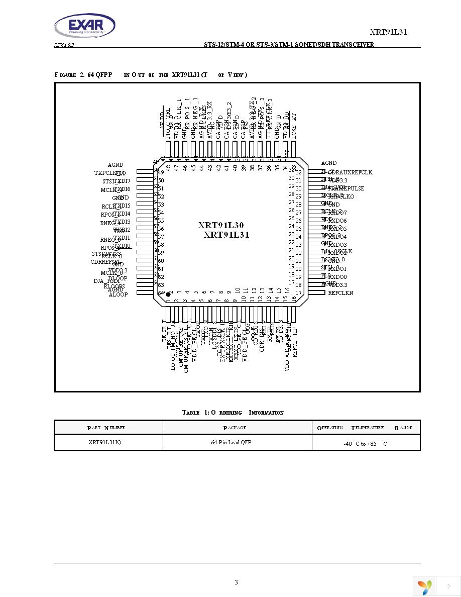 XRT91L31IQ-F Page 3