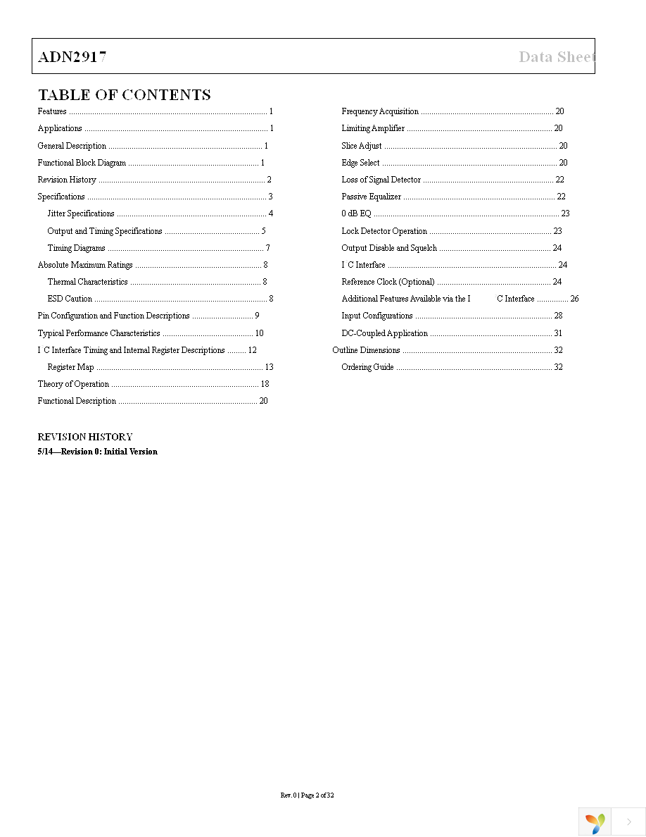 ADN2917ACPZ Page 2