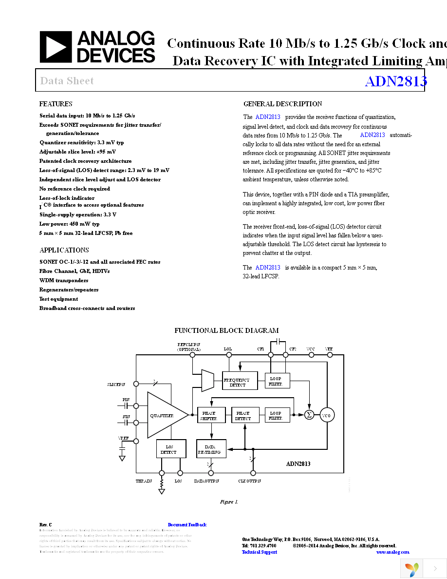 ADN2813ACPZ Page 1