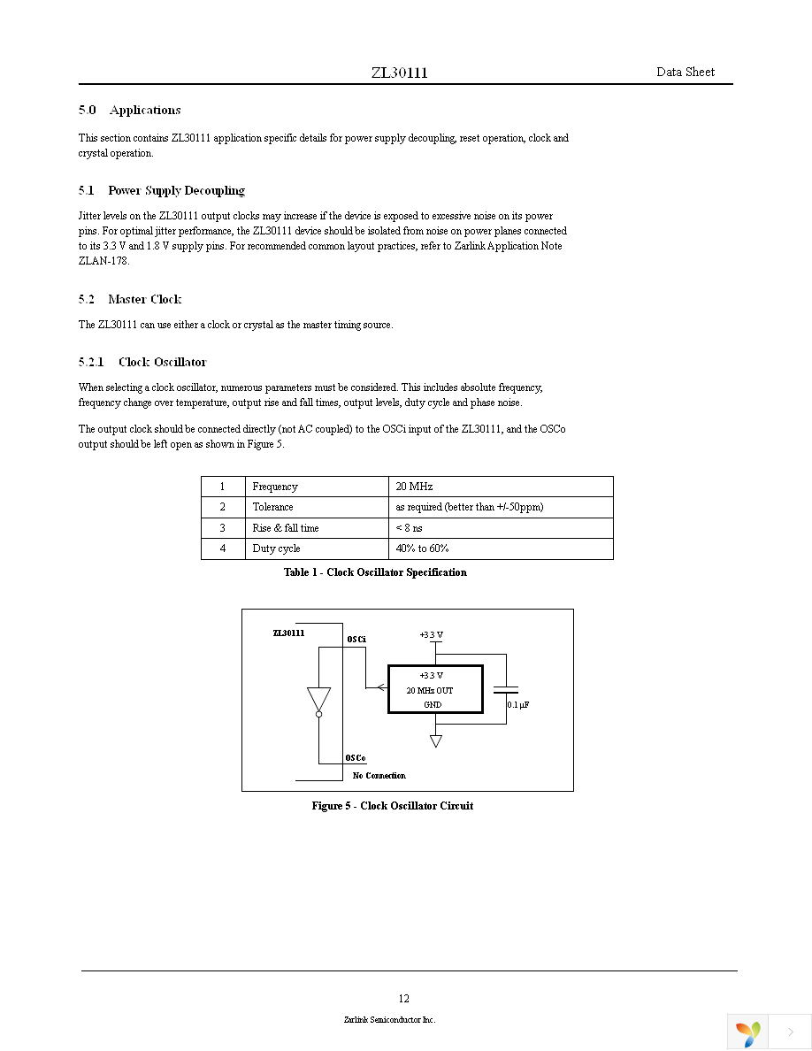 ZL30111QDG1 Page 12