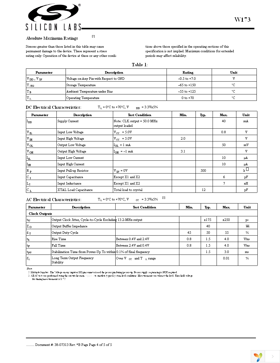 CYW173SXCT Page 4