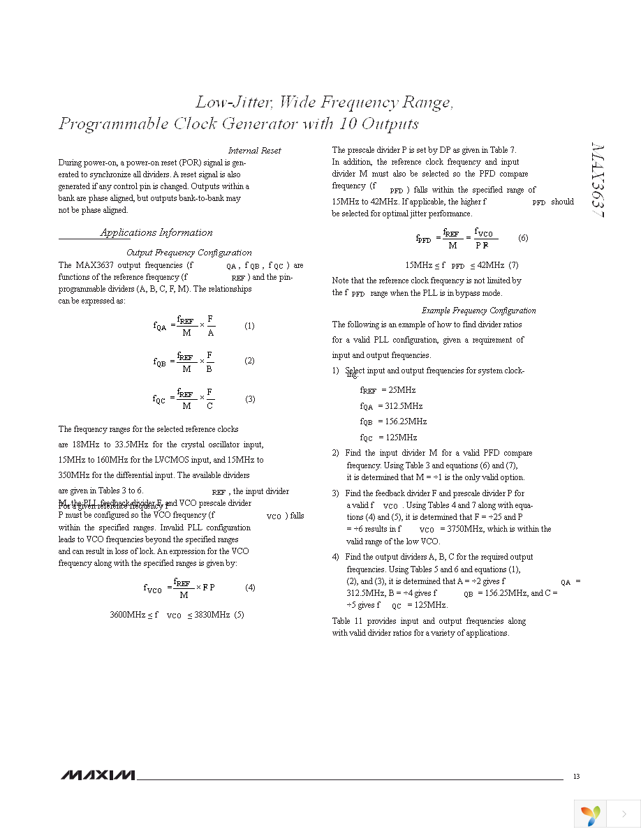 MAX3637ETM+T Page 13