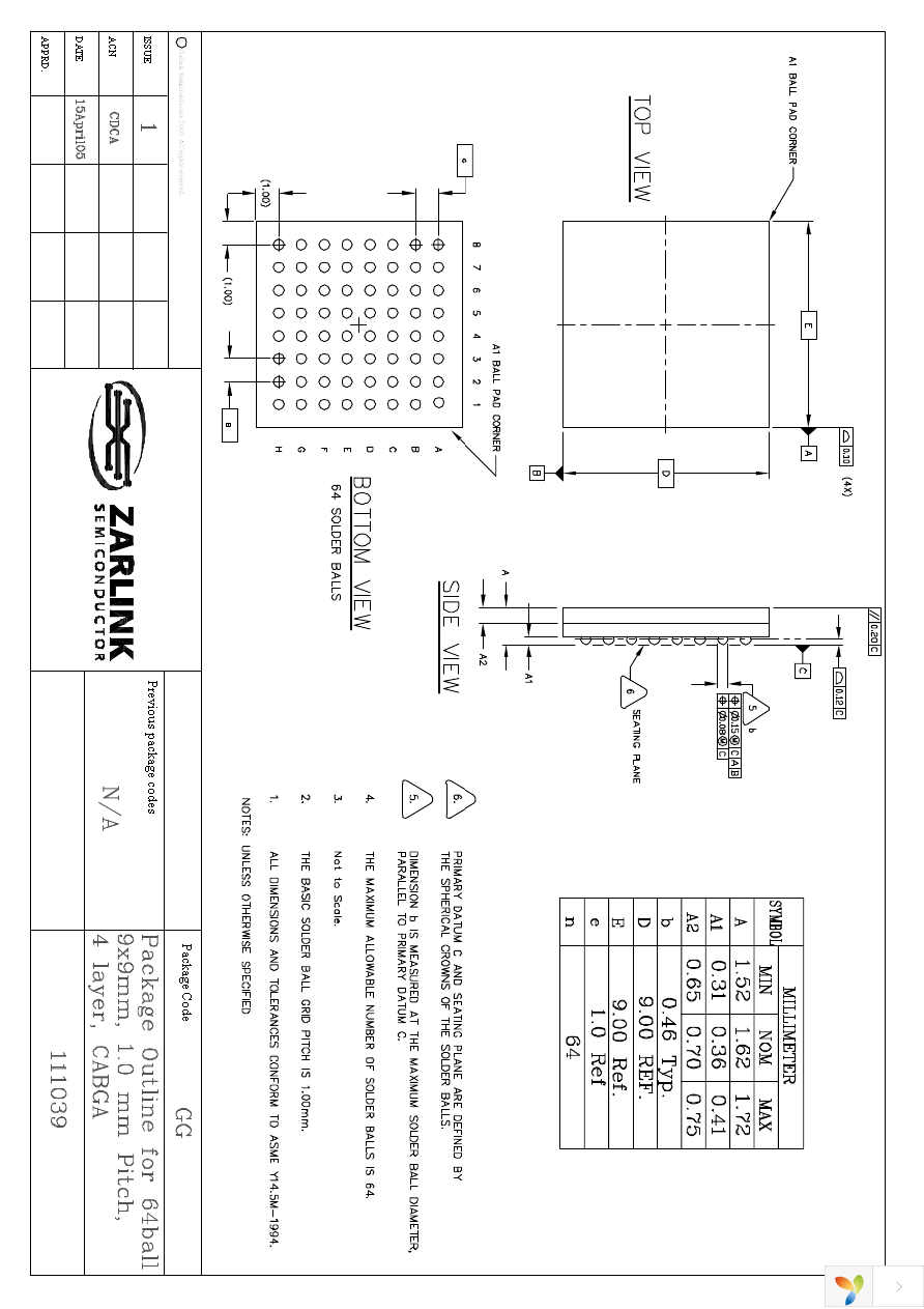 ZL30146GGG2 Page 3