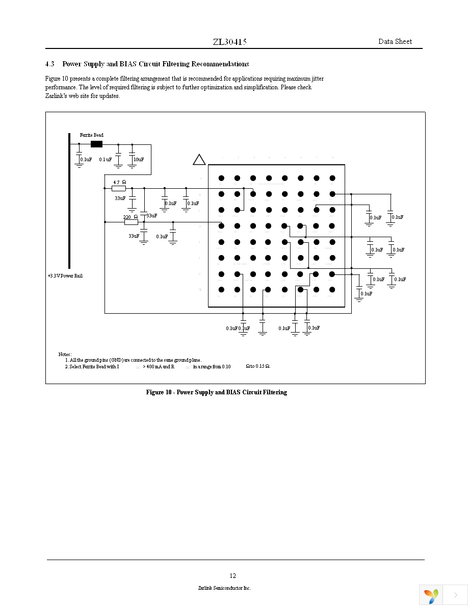 ZL30415GGF Page 12