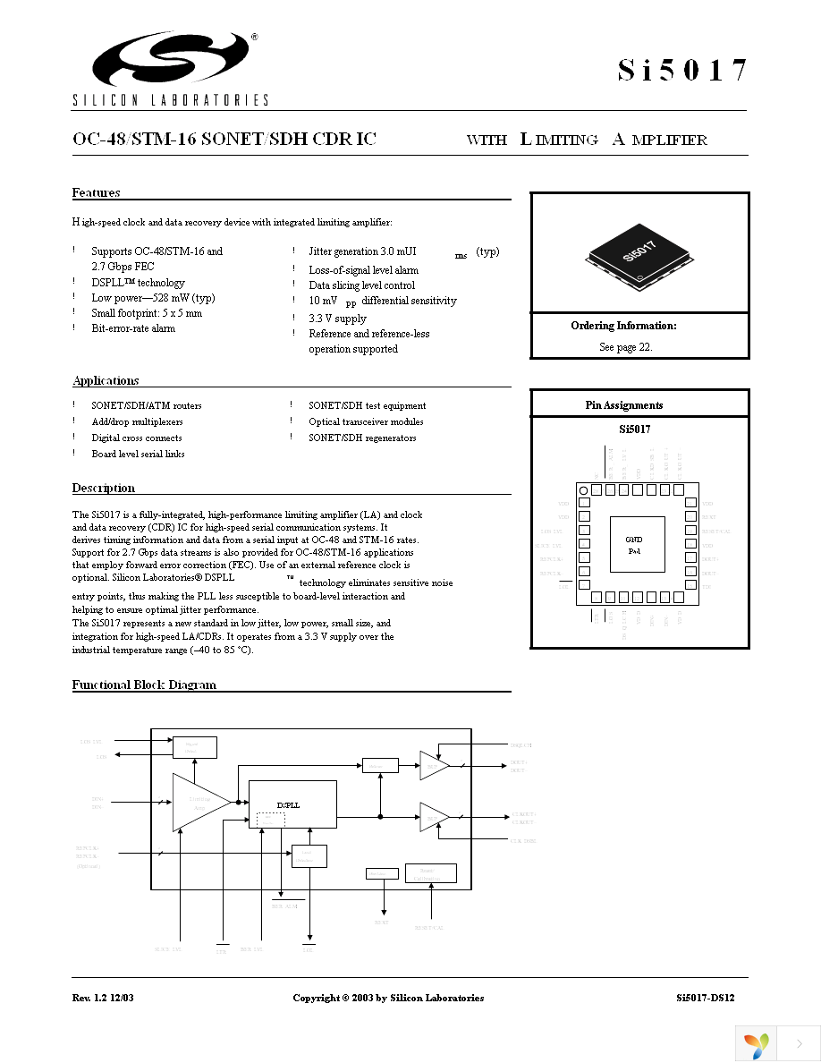 SI5017-D-GM Page 1