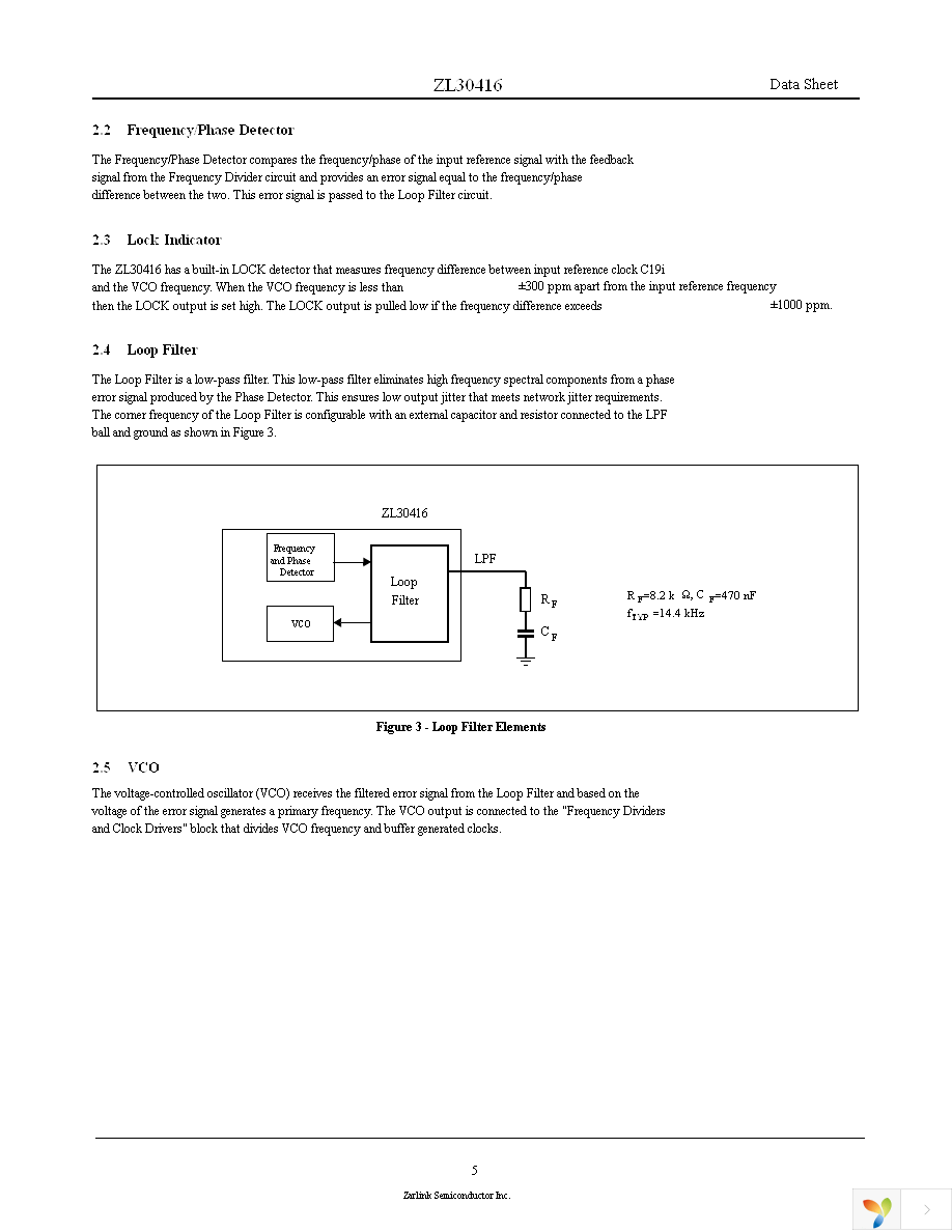 ZL30416GGG Page 5