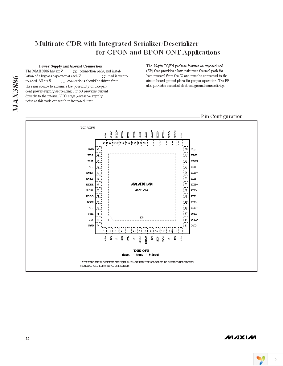 MAX3886ETN+ Page 16