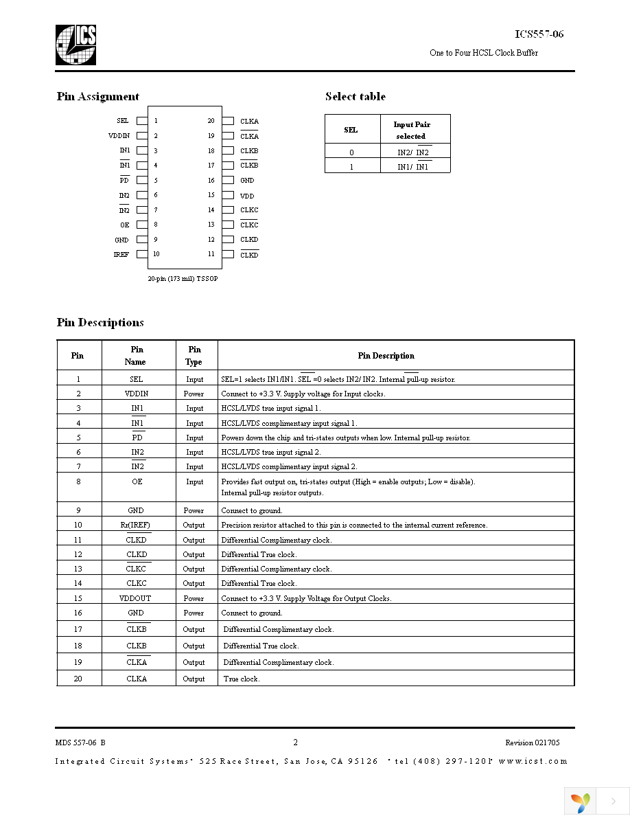 ICS557G-06T Page 2