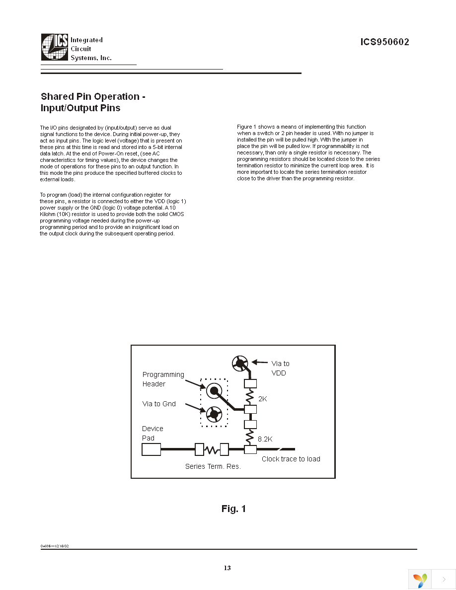 ICS950602CFLFT Page 13