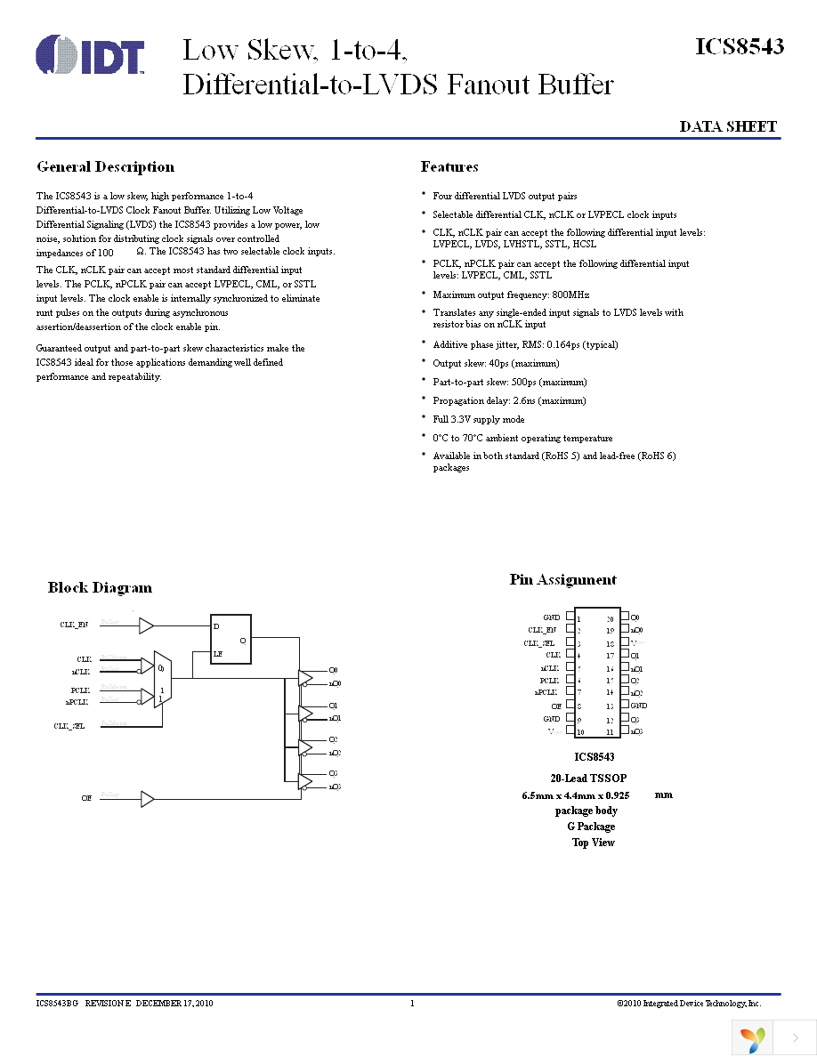 8543BGLFT Page 1