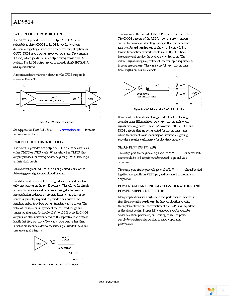 AD9514BCPZ Page 26