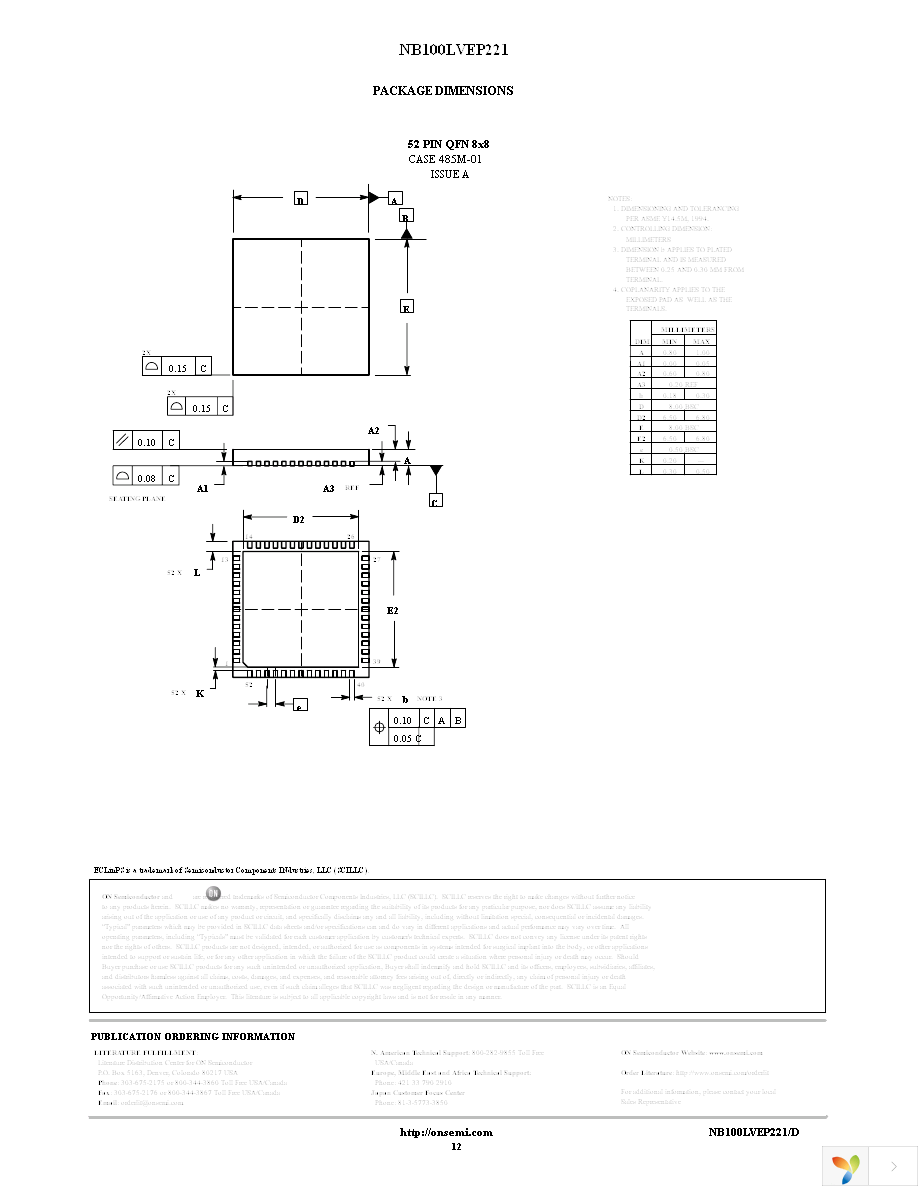 NB100LVEP221FAG Page 12