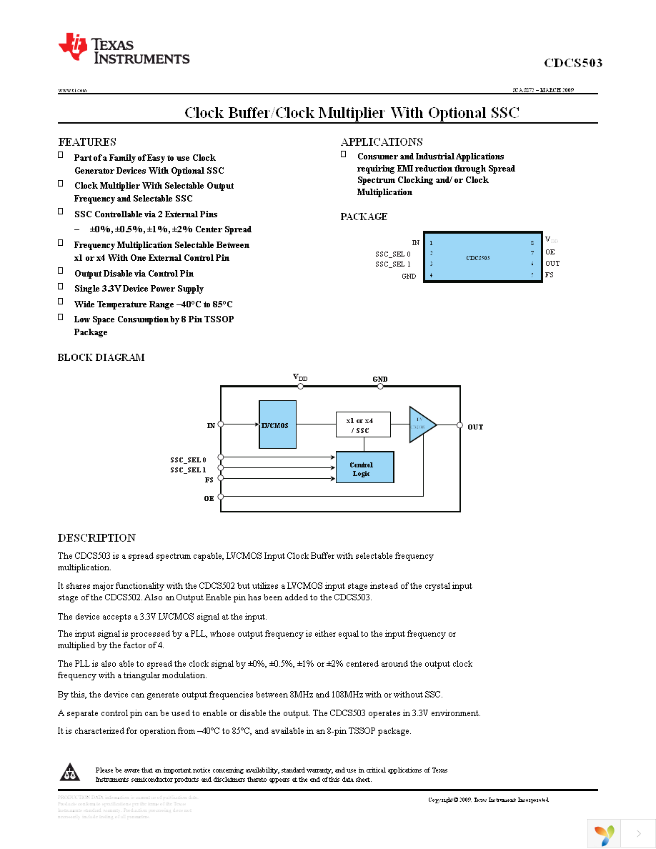 CDCS503PWR Page 1