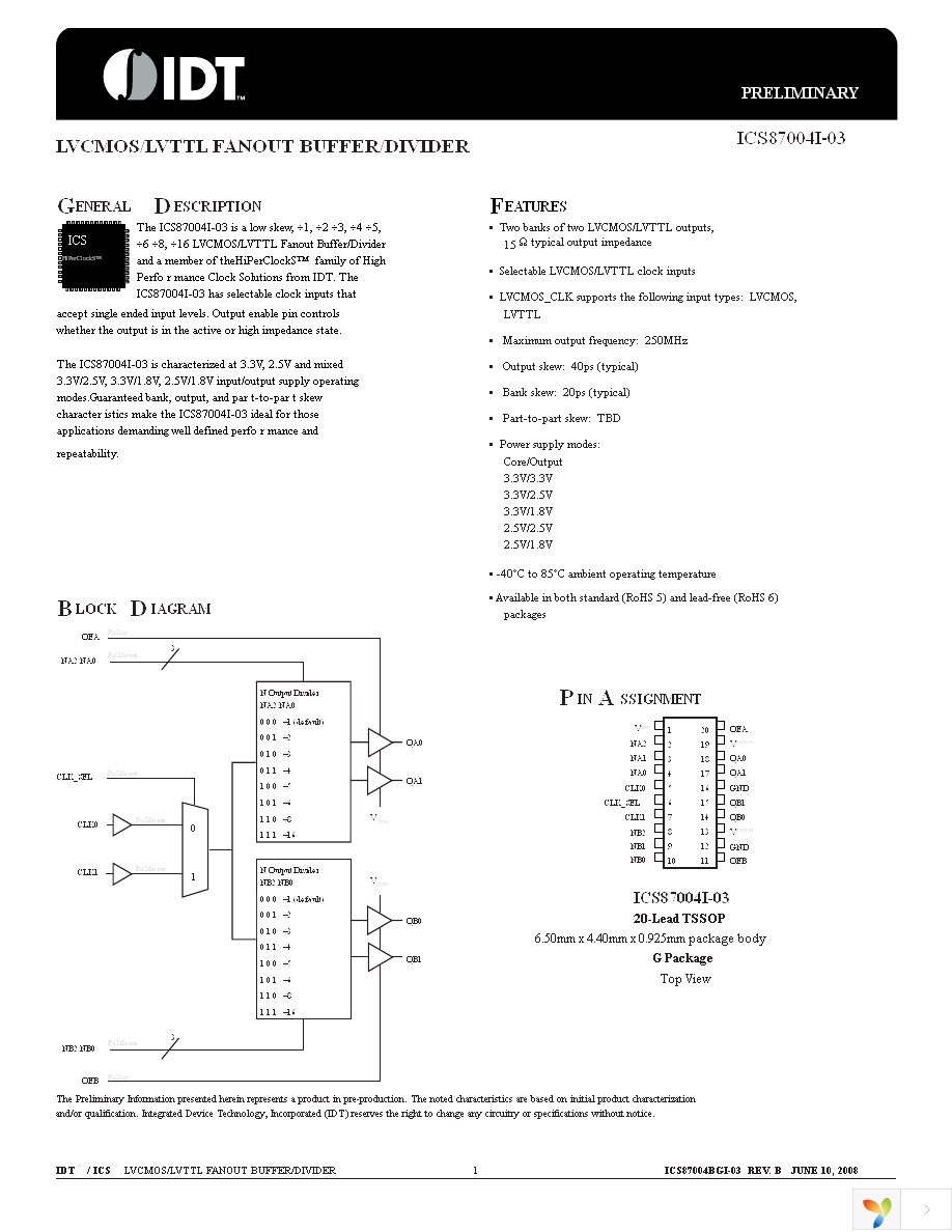 87004BGI-03LF Page 1