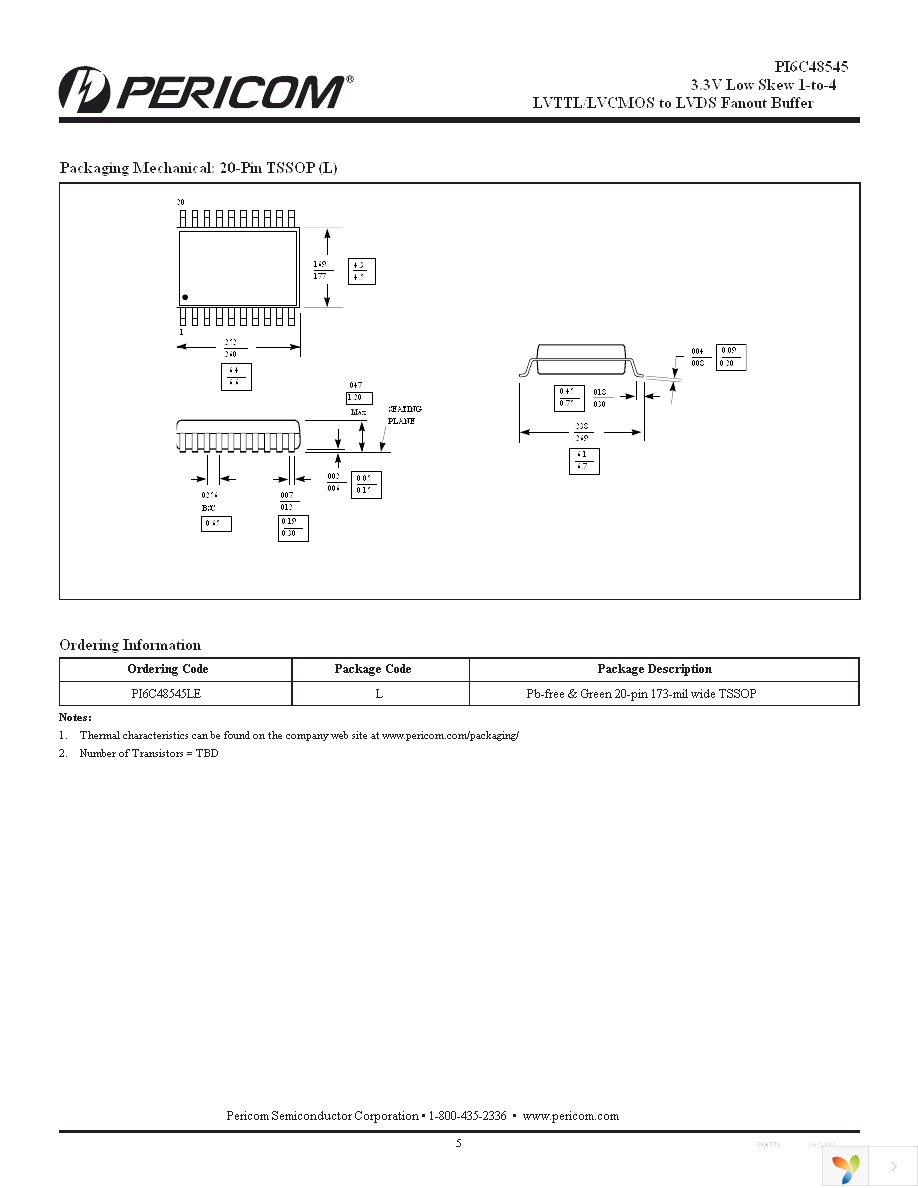 PI6C48545LE Page 5