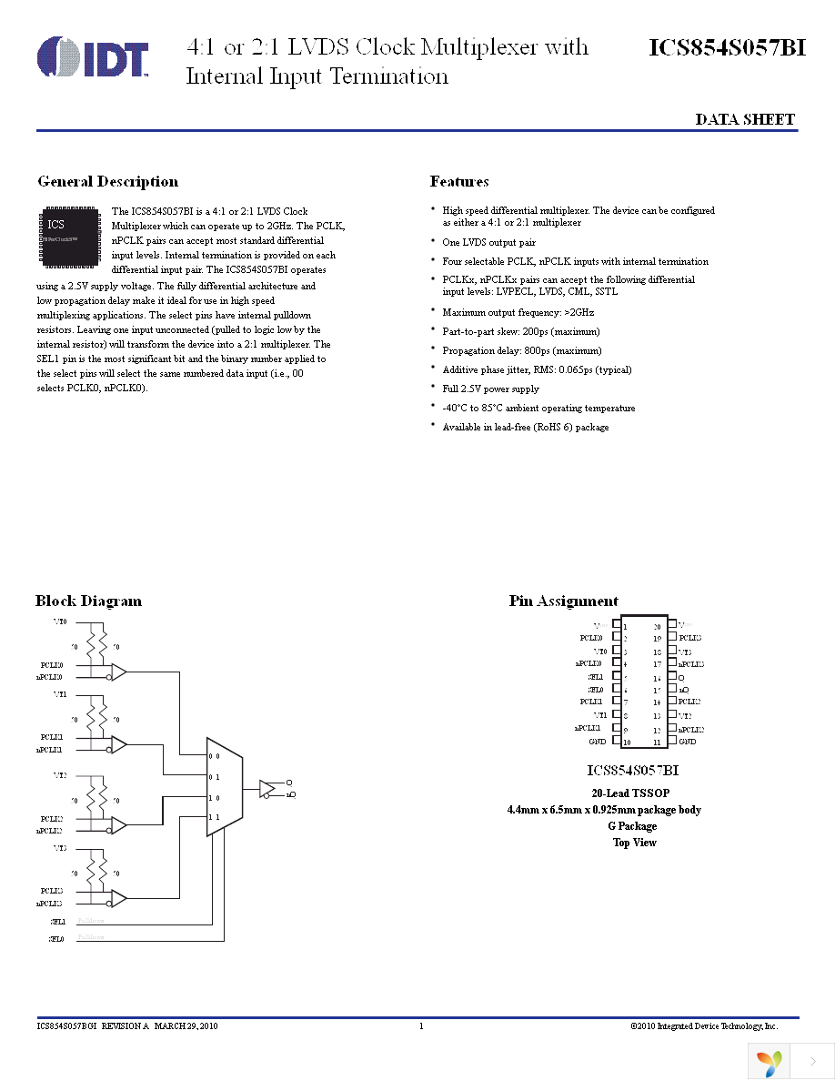 854S057BGILF Page 1