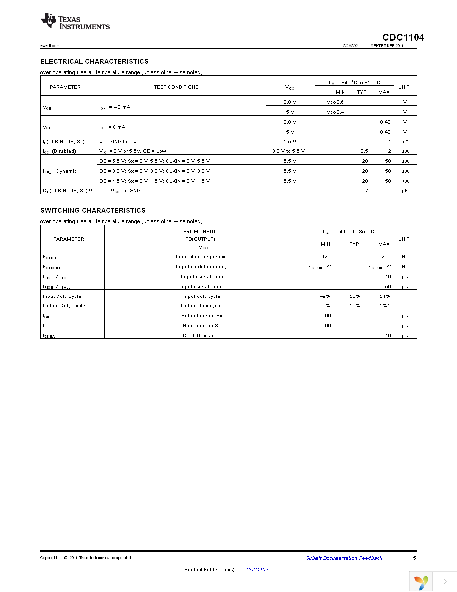 CDC1104RVKR Page 5