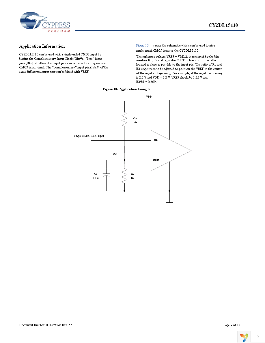 CY2DL15110AZI Page 9