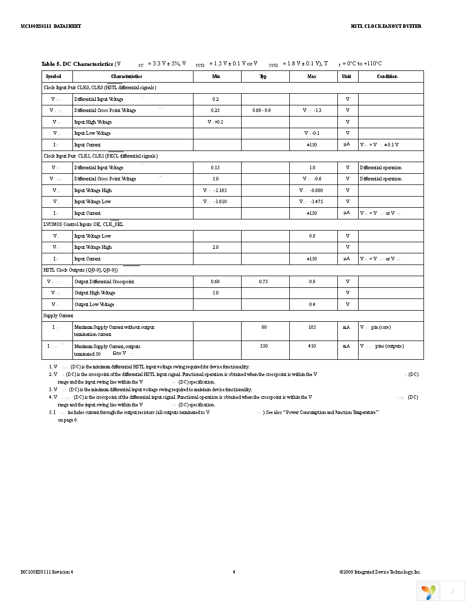 MC100ES8111ACR2 Page 4