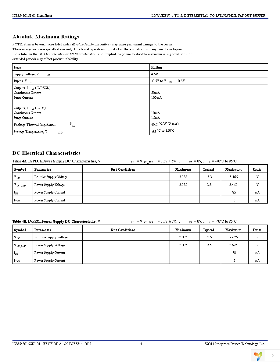 854S015CKI-01LFT Page 4