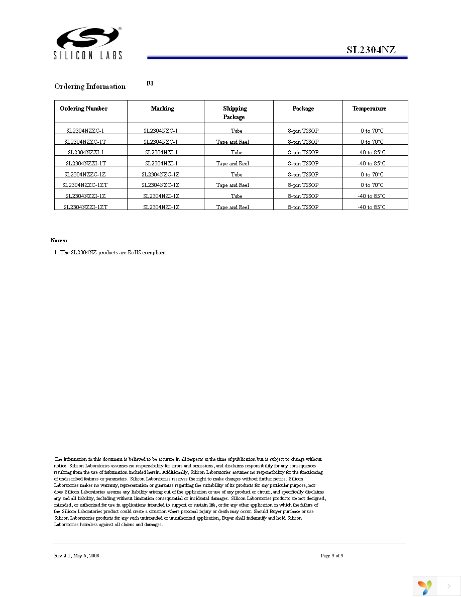 SL2304NZZC-1 Page 9