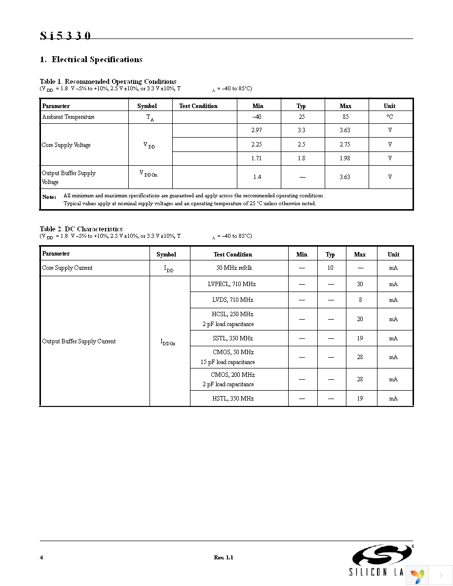 SI5330G-B00217-GMR Page 4