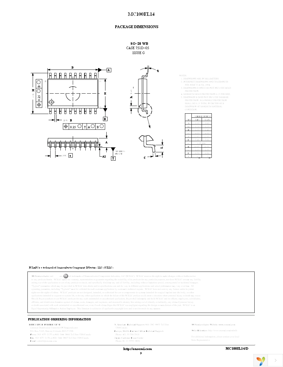 MC100EL14DWR2G Page 9