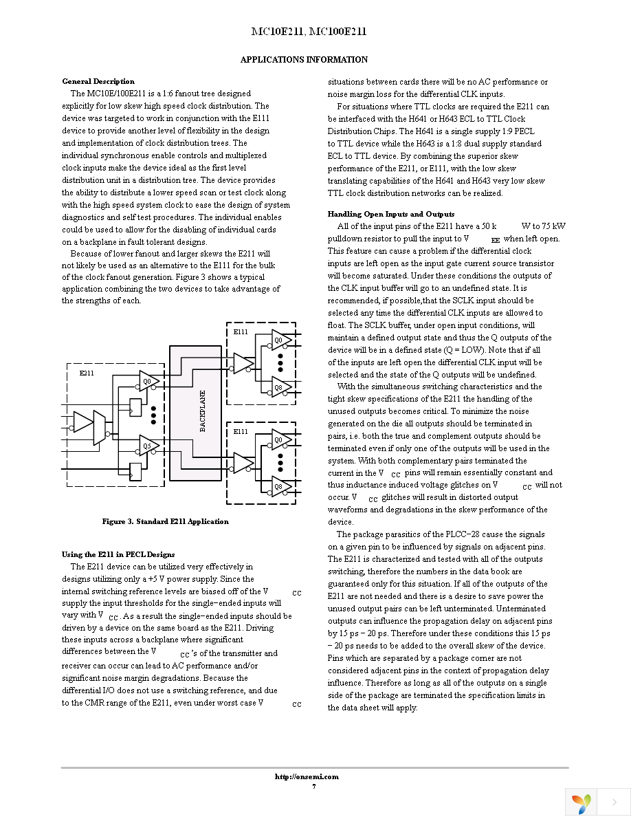 MC100E211FNR2G Page 7