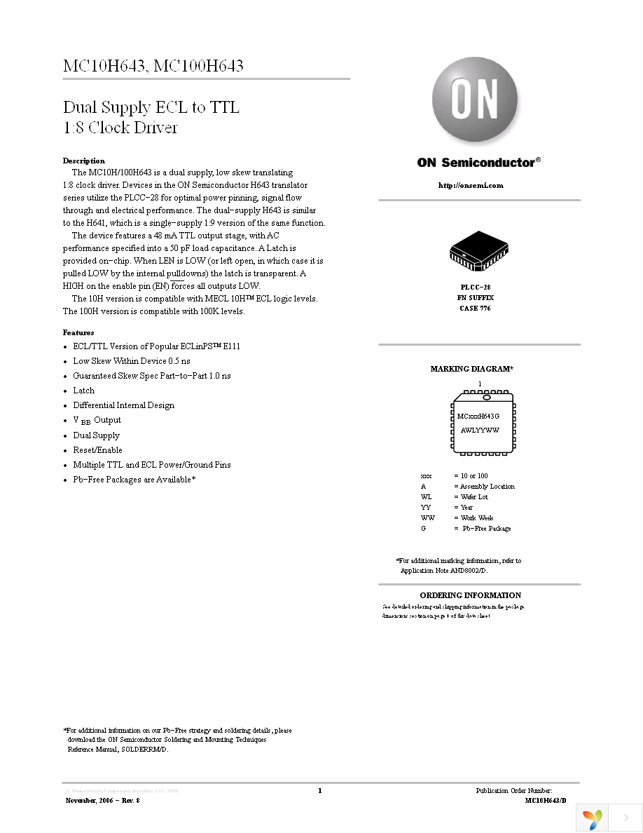 MC10H643FNG Page 1