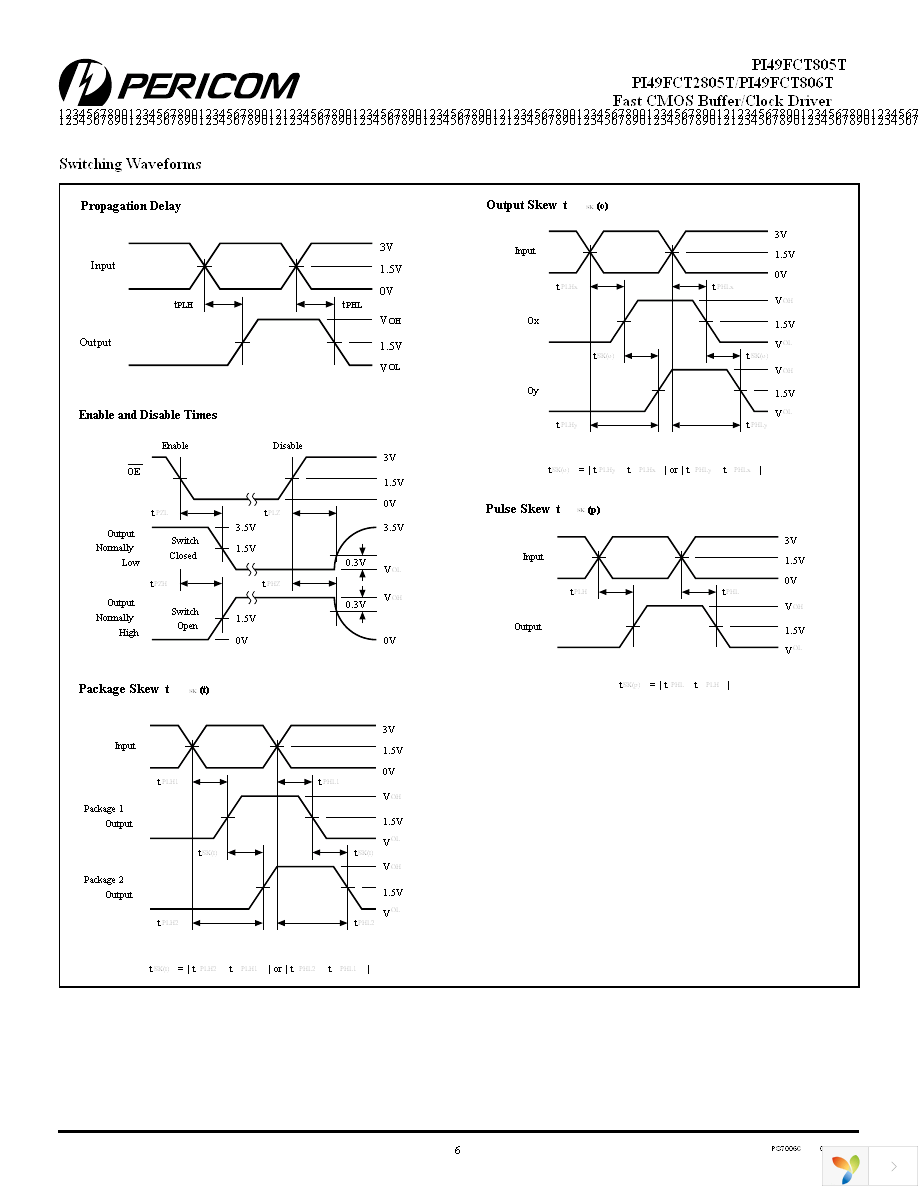 PI49FCT806ATQ Page 6