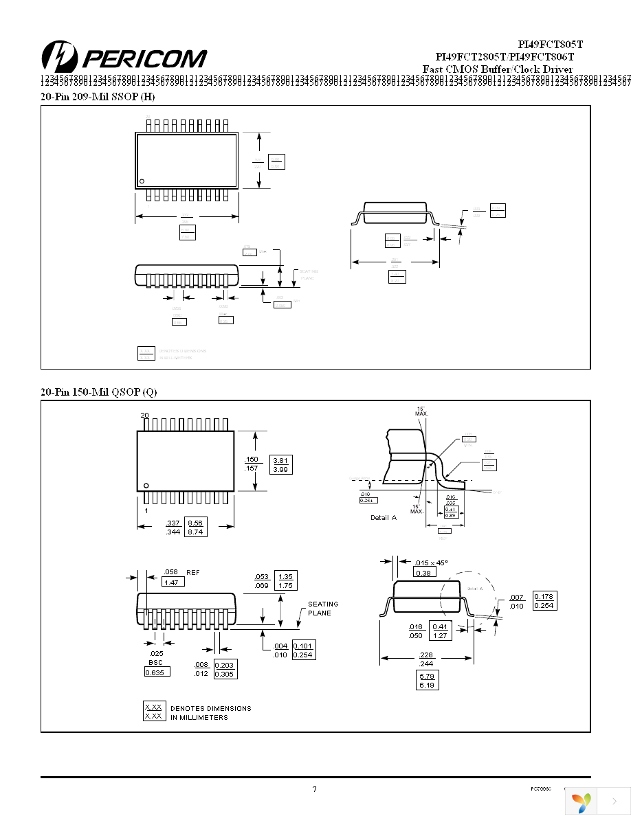 PI49FCT806ATQ Page 7