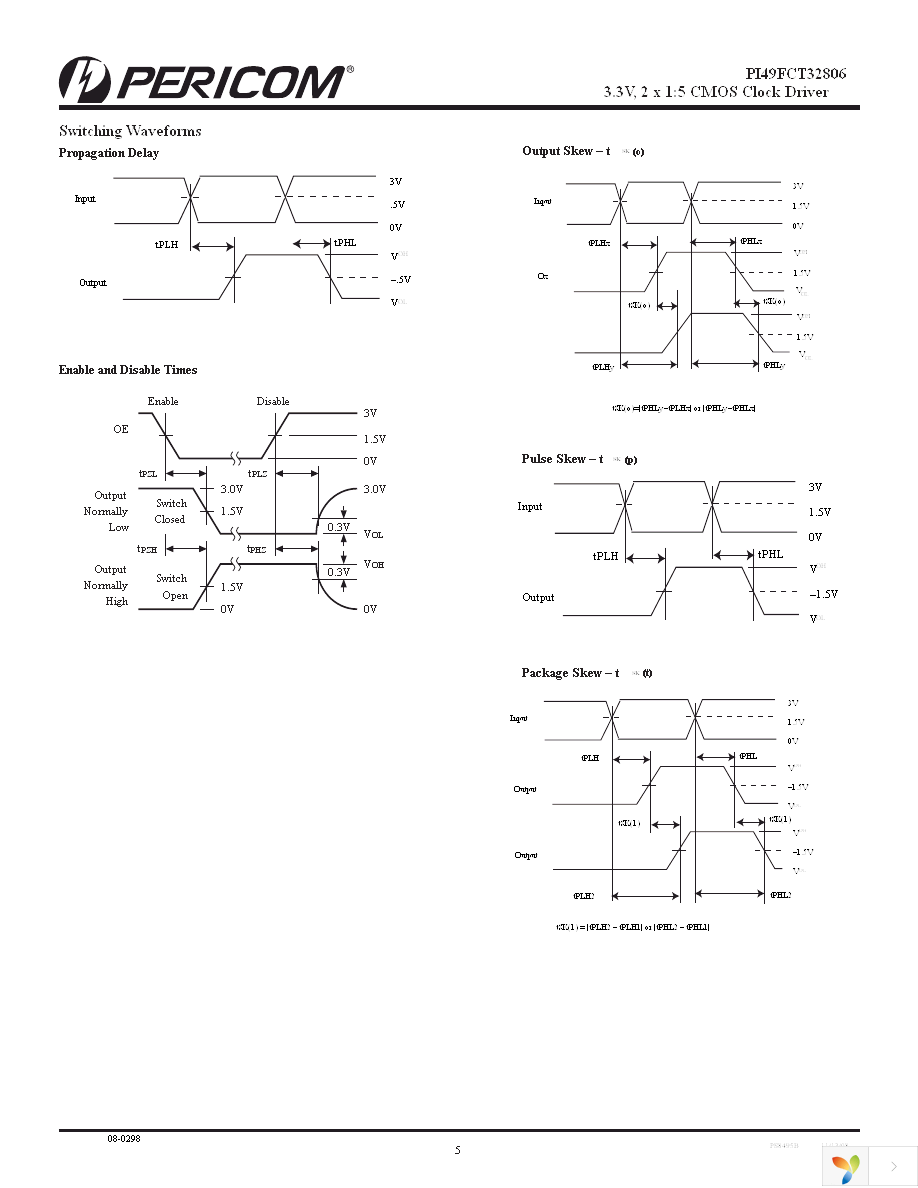 PI49FCT32806HE Page 5