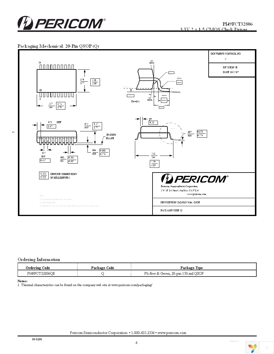 PI49FCT32806HE Page 6