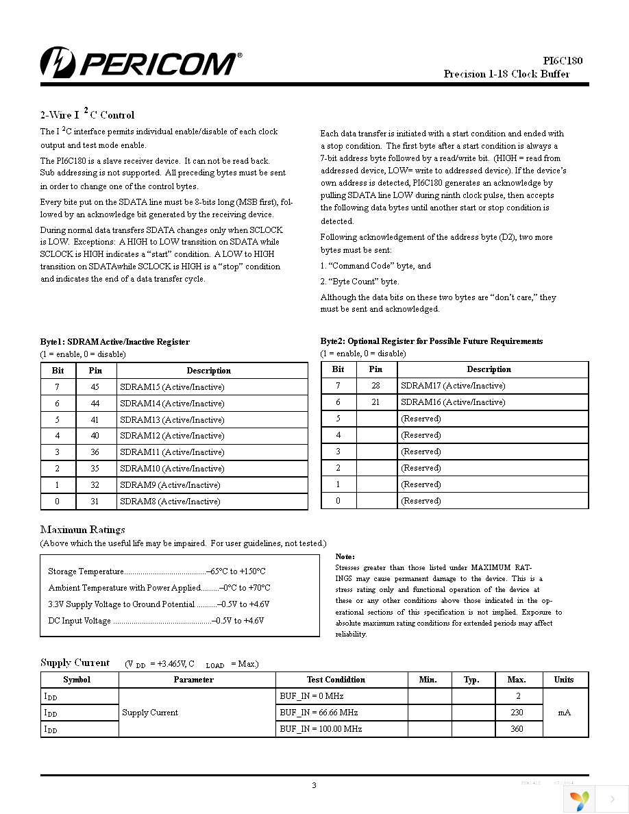 PI6C180VE Page 3