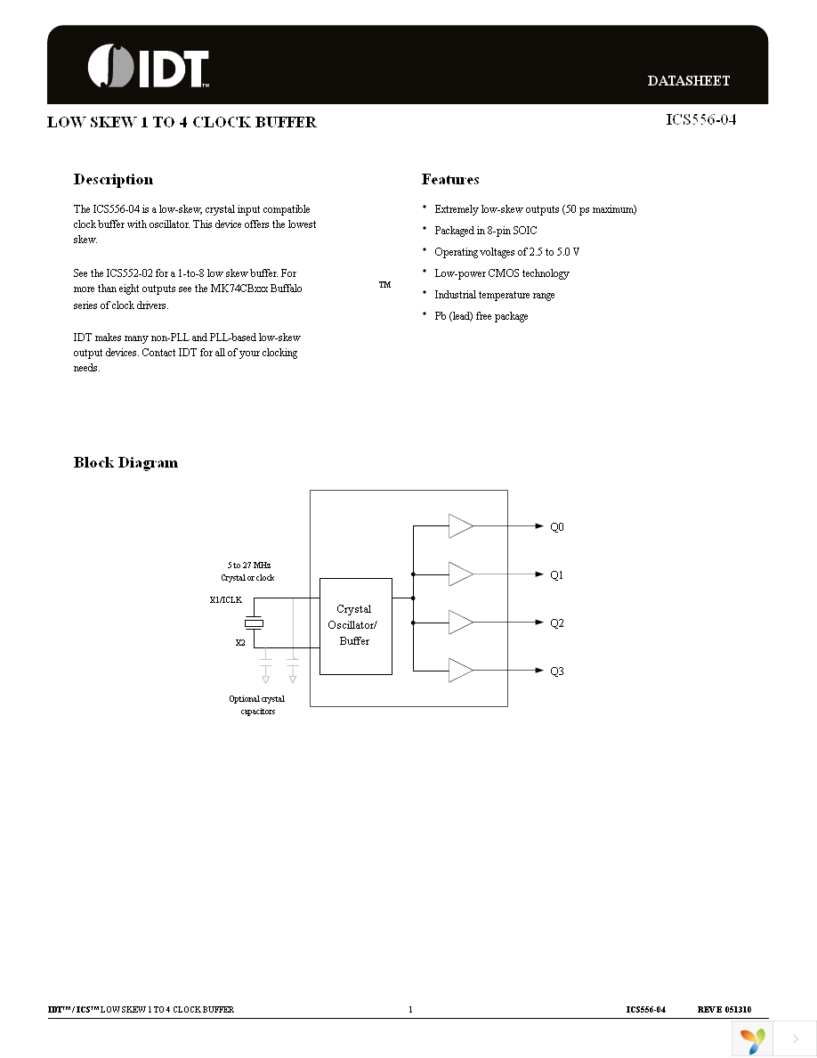 ICS556M-04ILF Page 1